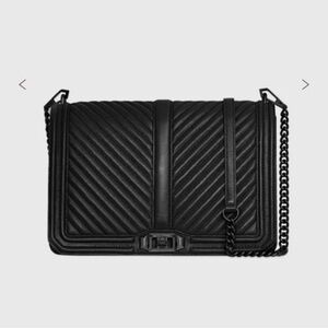 Rebecca Minkoff 
Chevron Quilted Jumbo Turn Lock Love Crossbody Bag